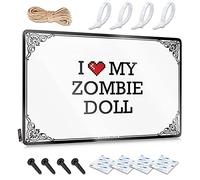 Abipuir Old Signs Metal Vintage I Love My Zombie Doll Tin Sign Camper Decor Teen Room Decor (couleur : couleur, taille : 30 x 40 cm)