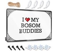 Abipuir Panneau de grotte Bro « I Love My Bosom Buddies » en étain Things Under 10 Dollars Man Cave Decor (couleur : couleur, taille : 20 x 30 cm)