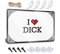 Abipuir Panneaux de bar amusants pour bar à la maison I Love Dick Panneaux en étain pour chambre Cool Stuff pour votre chambre (couleur : couleur, taille : 20 x 30 cm)