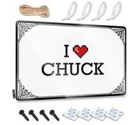 Abipuir Panneaux de bar drôles pour la maison Bar I Love Chuck Panneaux en étain pour chambre Cool Stuff pour votre chambre (couleur : couleur, taille : 20 x 30 cm)