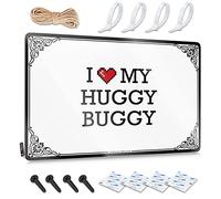 Abipuir Panneaux de garage amusants pour hommes « I Love My Huggy Buggy » en étain pour homme Cave Tin Bar Signs (couleur : couleur, taille : 30 x 40 cm)