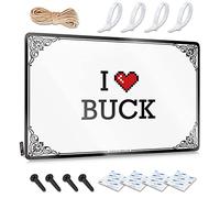 Abipuir Panneaux de garage pour hommes vintage I Love Buck Tin Sign Office Tin Sign Tiki Bar pour patio extérieur (couleur : couleur, taille : 20 x 30 cm)
