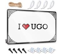 Abipuir Panneaux en étain de bière ensembles vintage I Love Ugo Tin Sign Funny Outdoor Signs Box Signs (couleur : couleur, taille : 30 x 40 cm)