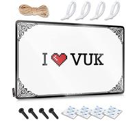 Abipuir Tapis de porte d'automne d'intérieur I Love Vuk Tin Sign Farmhouse Tapis de salle de bain Décoration d'intérieur pour hommes (couleur : couleur, taille : 30 x 40 cm)