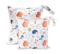 ABirdon 2 Pièces Sac à Couches Lavables,Sac de Couche Réutilisable, et imperméables pour Les Couches de bébé, Les Voyages et la Plag