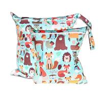 ABirdon 2 Pièces Sac à Couches Lavables,Sac de Couche Réutilisable, et imperméables pour Les Couches de bébé, Les Voyages et la Plag