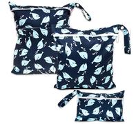 ABirdon 3 Pièces Sac à Couches Lavables,Sac de Couche Réutilisable, et imperméables pour Les Couches de bébé, Les Voyages et la Plag