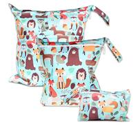 ABirdon 3 Pièces Sac à Couches Lavables,Sac de Couche Réutilisable, et imperméables pour Les Couches de bébé, Les Voyages et la Plag