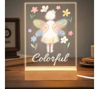 ABirdon Cadeau Bébé Personnalisé, Lampe de Chevet Personnalisée pour Chambre d’Enfant, Souvenir de Baptême,Cadeau de Noël et Fête pour Enfants