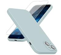 abitku Compatible avec iPhone 14 Plus Case 2022, Liquide Silicone Soft Gel Rubber Case Cover avec Doublure en Fibre Ultra Fine pour Une Protection Totale de 6,7 Pouces (Sierra Bleu)