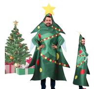 Abito Per Albero Di Natale - Costume de cosplay Per Vacanze par adulte, Abbigliamento Da Palcoscenico E Da Festa - Costumi Natalizi Per Adulti Per Compleanni, Riunioni, Amici E Feste Di Famiglia