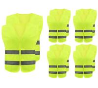 Abiyou 10PCS Gilet de Sécurité, Gilet de Sécurité Réfléchissant, Gilet De Sécurité Haute Visibilité, Gilet Réfléchissant, Gilet Réfléchissant de Voiture, pour Conducteurs Travailleurs Unisexe(Jaune)