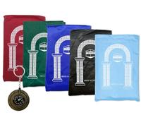 Abiyou 5PCS Musulman Portable Tapis de Prière, Tapis de Prière de Voyage avec Boussole, Portable Couleur Tapis, Tapis Prière Musulman, Priere Tapis Musulman de Poche,Tapis de Prière(5 Couleurs)