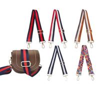 Abiyou 5PCS Sangle Sac Bandouliere Réglable, 3.8CM Bandoulière pour Sac a Main, Sangle de Rechange Universelles, Bandoulière Réglable Large, pour Sac à Main pour Appareil Photo, Sacs à Bandoulière