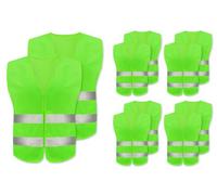 Abiyou Gilet de Sécurité,10 Pcs Gilet de Sécurité Réfléchissant,Gilet De Sécurité Haute Visibilité,Gilet Réfléchissant,Gilets de Sécurité Réfléchissant,pour Les Pannes de Véhicules