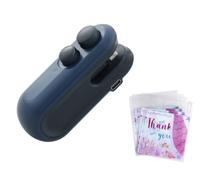 Abiyou Mini Scelleur,2 en 1 Portable Scelleuse avec 100 Pièces Sacs en Plastique,Scelleuse Manuelle Portable,2 en 1 Scelleuse Thermique Manuel,Mini Heat Sealer avec Cutter,pour Stockage Aliments(Bleu)