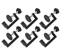 Abiyou Pince G Réglable, 6 Pièces Serre Joint Kit, Plage de Serrage 10-57MM Serre-Joints G RéGlables, Mini Serre Joint, pour Soudage, Menuiserie, Chambre à Coucher, Cuisine, Salle de Bain (Noir)