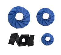 Abiyou Poche de Glace Réutilisable,3 Pièces Poche de Glace Cheville Genou,Sac de Glace Réutilisable Blessé,Sac de Chaleur et de Froid Réutilisable avec Sangle de Sac de Glace,pour Genoux,Articulations