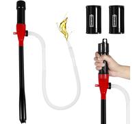 Abizarch Pompe de transfert de liquide, siphon à piles, pompe d'extraction de liquide, pompe de transfert de carburant portable, pompe de transfert d'eau et de carburant, tuyau extra long de 0,9 m,
