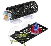 Abizoo Grotte décorative d'aquarium, décoration d'aquarium, kit en résine pour poissons, crevettes, accessoires d'aquarium pour poissons de combat, décoration d'aquarium, tunnel de lit Betta, hammock