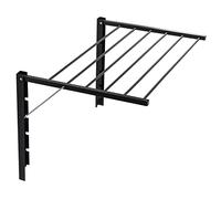 ABJ Majka Séchoir à Linge Mural Noir (80 cm)