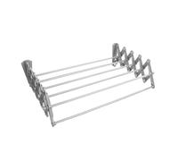 Sèche-linge ABJ, etendoir mural, pliant, argent, 50 cm pour salle de bain