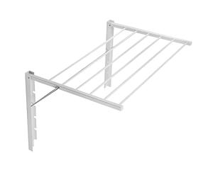 ABJ Séchoir à Linge Séchoir à Linge Mural Pliant pour Salle de Bain avec Mini vêtements Blanche (100 cm)