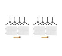 ABJI-8X Hepa Filter And Side Brush，Compatible For LIECTROUX，V3S PRO Robot Vacuum Cleaner Parts