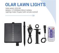ABKM 1200mAh panneau solaire boîte de commande Kits panneau de batterie au Lithium pour 3.7V 24V LED chaîne bande lampe DC charge