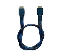 ABKMXZKD Câble d'extension PCIe 4.0 X4 GEN4 pour SAS4 Oculink SFF-8611 - Cordon d'extension souple tressé pour GPU SSD OCuLink - 4 fils plaqués argent 24 Gbit/s (60 cm)
