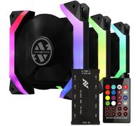 Abkoncore Ventilateur pour boîtier Spider Spectrum 3-in-1 Remote Kit 120 mm A-RGB Pack de 3