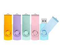 ABLAZE Cle USB 32 Go Lot 5 Clé USB 3.0 Rapide Flash Drive 32GB Stockage | Disque Mémoire Stick avec Lumière LED pour Ordinateurs Windows, PC, TV, Car