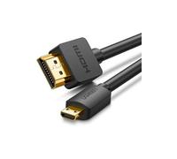 Ugreen Câble Micro HDMI Mâle vers HDMI Mâle – 4K 60Hz, 3D, Ethernet, ARC – 3 m