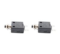 Abledance 2X 5A Disjoncteur 12V / 24V de Panneau de Disjoncteur Thermique Réarmable à Bouton -Poussoir avec Bouchon Étanche