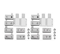 Abledance 2X Acier Inoxydable Pivot de Porte Vitrée Charnière Double Tête Magnétique Ensemble de Capture 5-8mm Porte Vitrée