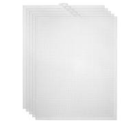 Abledance Lot de 20 feuilles de toile en plastique pour broderie, acrylique, projets de tricot et de crochet (25,4 x 33,2 cm)