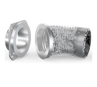 Ableholy Kit d'accouplement de grille d'aération de sèche-linge avec joint hermétique magnétique DV180, tuyau en aluminium de 10,2 cm x 0,8 m pour une réduction sûre des peluches