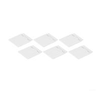Ableholy Lot de 6 panneaux de commutation en acrylique avec charnière - Boîtier de protection anti-poussière pour thermostat et radiateur, 87 x 91 mm (blanc)