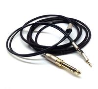 ABLET Câble audio de rechange compatible avec Hifiman HE400S, HE-400i (version fiche 2,5 mm), HE560, HE-350, HE1000 casque 3,5 mm et 6,35 mm vers double prise jack 2,5 mm 1,5 m