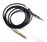 ABLET Câble audio de rechange compatible avec Hifiman HE400S, HE-400i (version fiche 2,5 mm), HE560, HE-350, HE1000 casque 3,5 mm et 6,35 mm vers double prise jack 2,5 mm 3 m