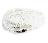 ABLET Câble audio équilibré 4,4 mm compatible avec casque Hifiman Ananda, Arya, Sundara, HE400SE, HE4XX, Edition XS (version 2 x 3,5 mm) 6N OCC cuivre monocristallin plaqué argent