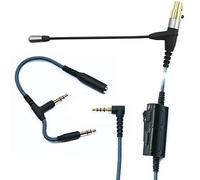 ABLET Câble de microphone Boom compatible avec casque AKG K240, K240S, K240MK II, Q701, K702, K271s, K271 MKII, microphone de jeu Boompro compatible avec manette PlayStation PS4 ou Xbox One, PC (150
