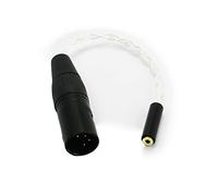 ABLET Câble équilibré XLR mâle à 4 broches vers TRRS femelle 2,5 mm, adaptateur audio pour casque compatible avec Astell&Kern Layla, Rosie, Roxanne II, AK T8iE MKII