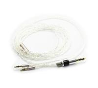 Ablet Câble HiFi avec mâle équilibré 4,4 mm pour casque Beyerdynamic T1 2ème génération, T5p deuxième génération et Sony WM1A, NW-WM1Z, PHA-2A Câble audio plaqué argent