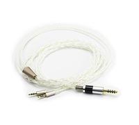 ABLET Câble HiFi avec mâle équilibré de 4,4 mm vers double mâle de 2,5 mm compatible avec casque Hifiman HE400S, HE-400I, HE560 HE1000 et compatible Sony WM1A, NW-WM1Z, PHA-2A