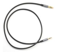 ABLET Câble supplémentaire pour voiture plaqué or de 50 cm 3,5 mm à 2,5 mm - Compatible avec les casques Bose et JBL, smartphone, tablette, lecteur MP3 - Noir