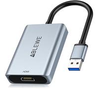 ABLEWE Adaptateur USB 3.0 vers HDMI, câble convertisseur HDMI vers USB en aluminium amélioré pour PC, ordinateur portable, moniteur, projecteur, TV de bureau, compatible Mac OS, Windows 10/8.1/8/7