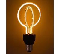 ABLIN Ampoule DEL, E27 220V 4W LED Edison Ampoules Décoratives Ampoule Rétro Étoilée pour la fête de Noël à la maison (Double cercle, Chauffer)