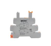 ABLNLPYOC Connecteur de module de relais mince HF 41F Push-in Din Rail Bornier Support TRP1.5 avec prise de relais d'alimentation miniature TRP 1.5 (pas de relais enfichable)