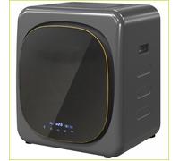 Ablufttrockner - HOMCOM - Mini 4 kg 6 Programmes LED-Touchscreen Freistehend/Wandmontierbar Gris